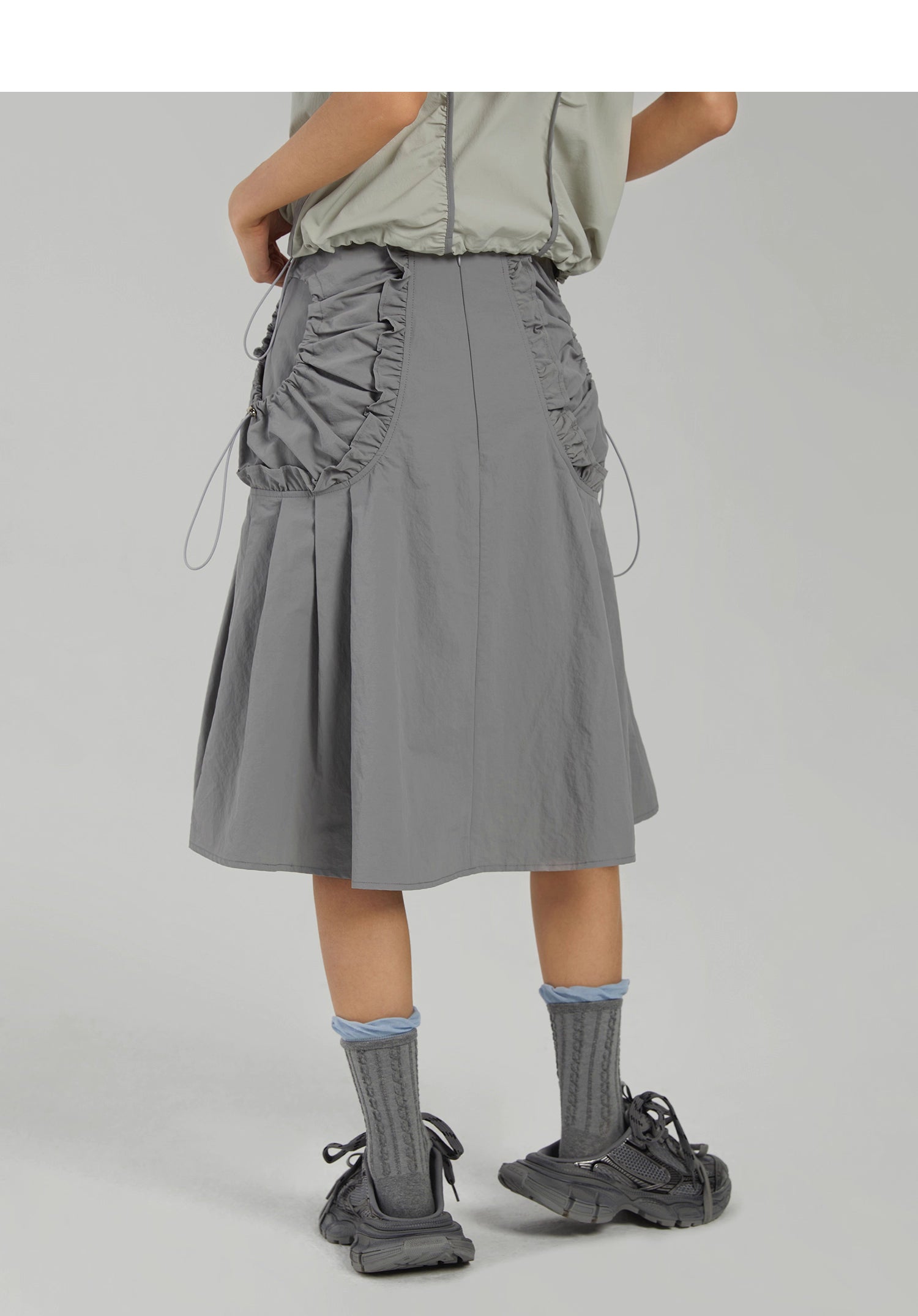 Ruched Pocket Skirt