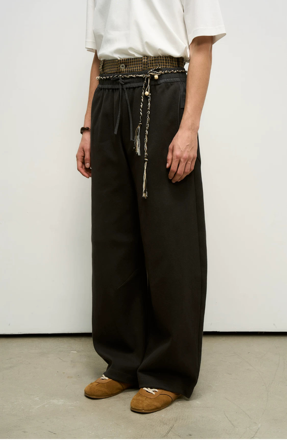 Hybrid Reconstructed Wide-Leg Sweatpants