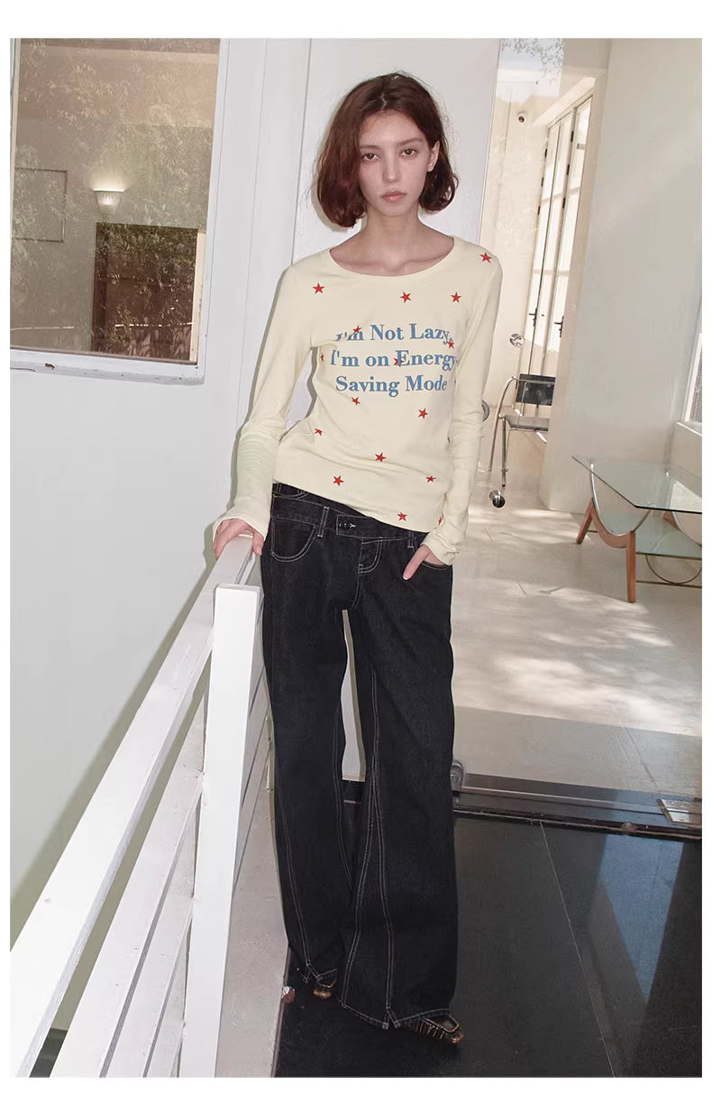 Double Waisted Tapered Jean