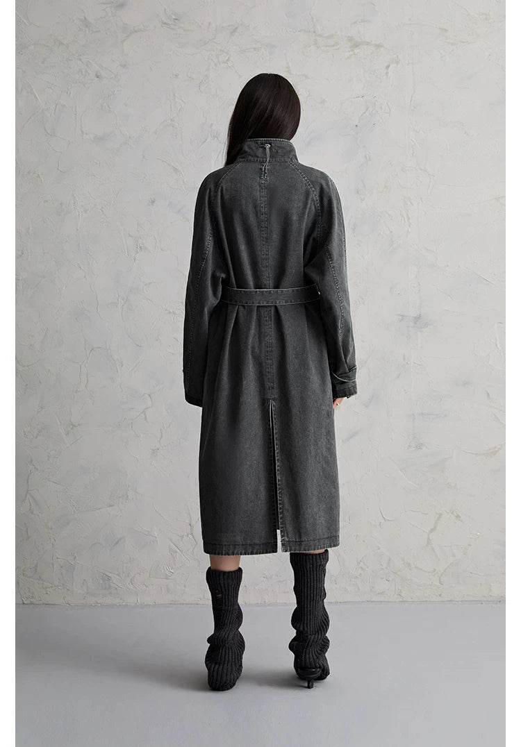 Mineral Wash Reversible Coat Jacket
