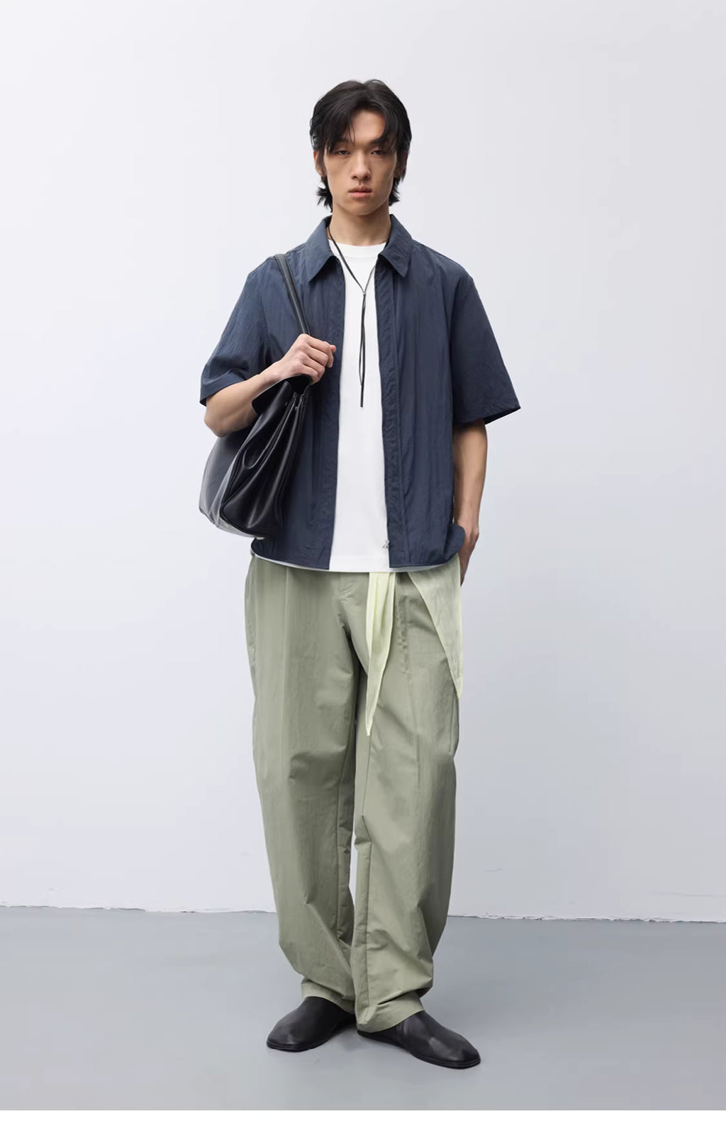 Crinkle Zip Overshirt