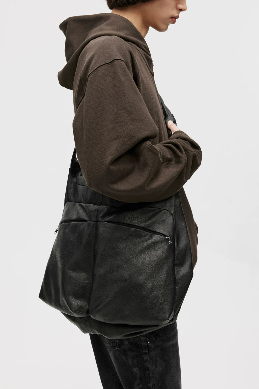Bow Strap Slouch Messenger Bag