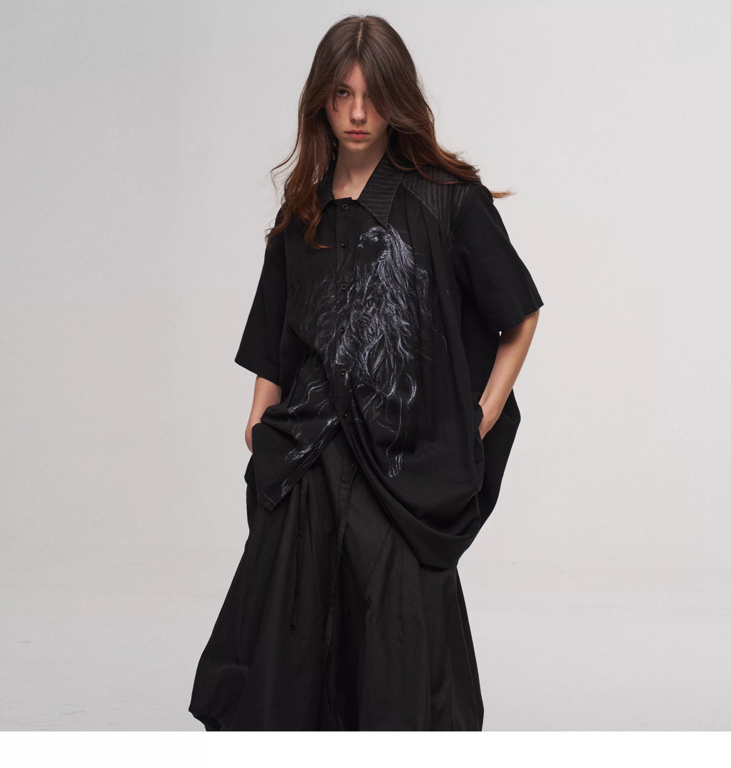 Tulip Skirt in Black Ink