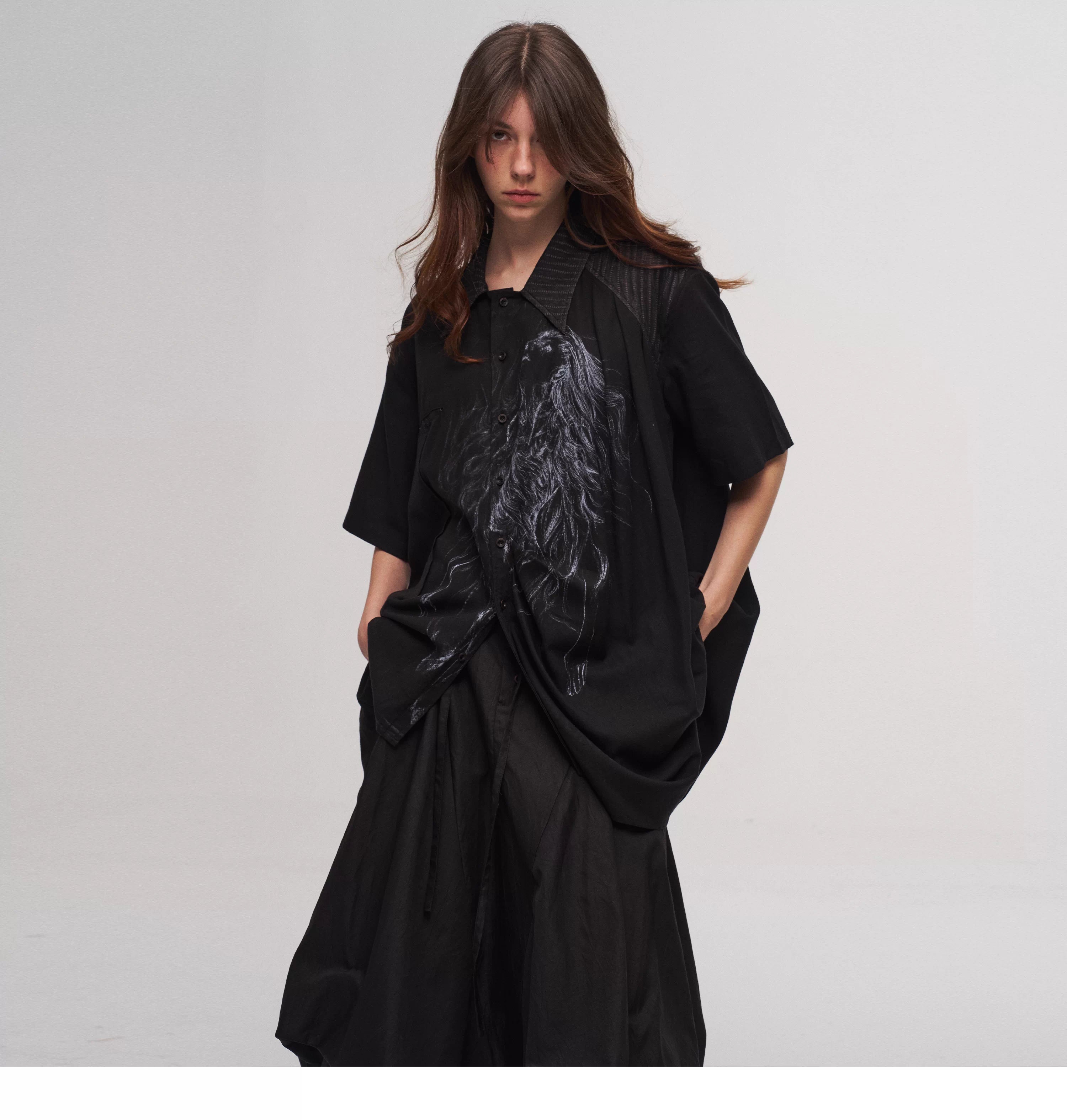 Tulip Skirt in Black Ink