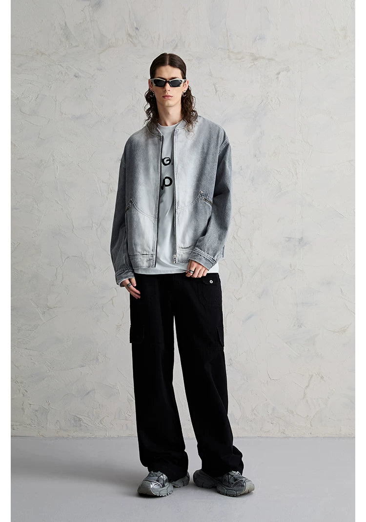 Concrete Gradient Bomber Jacket