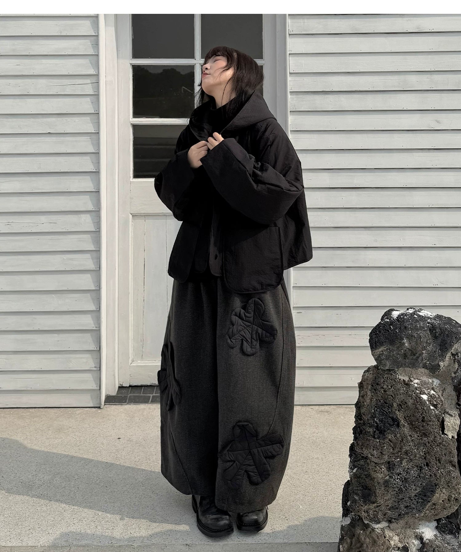 Shadow Hooded Quilted Jacket