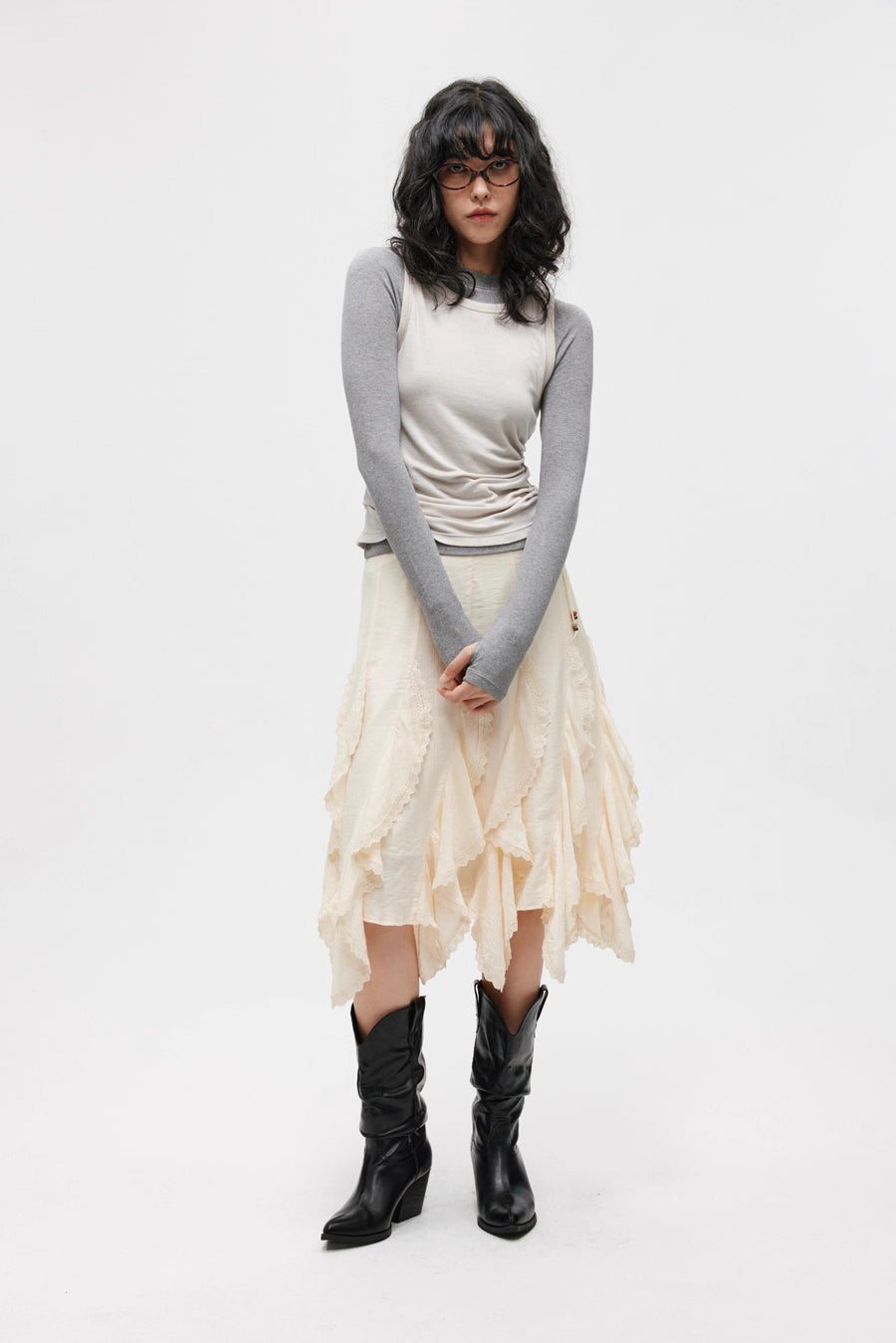 Asymmetric Fluid Flow Skirt