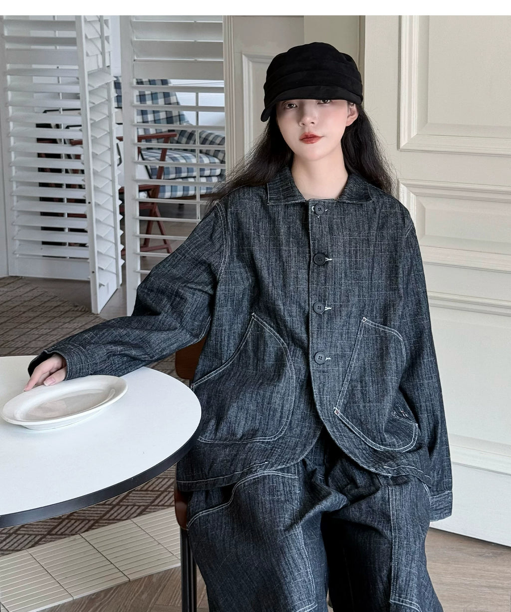 Petal Drift Button-Up Jacket