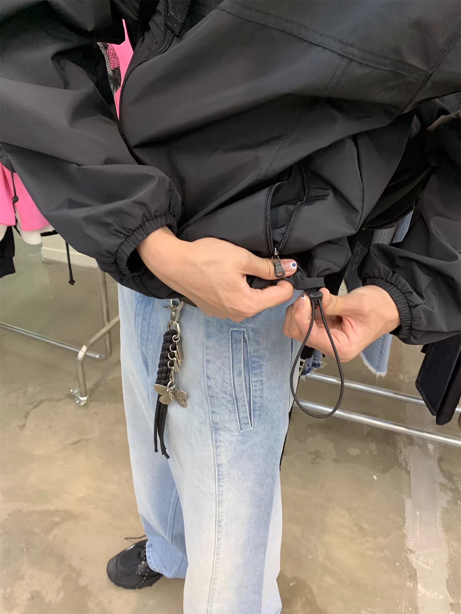 Technical Asymmetric Zip Windbreaker