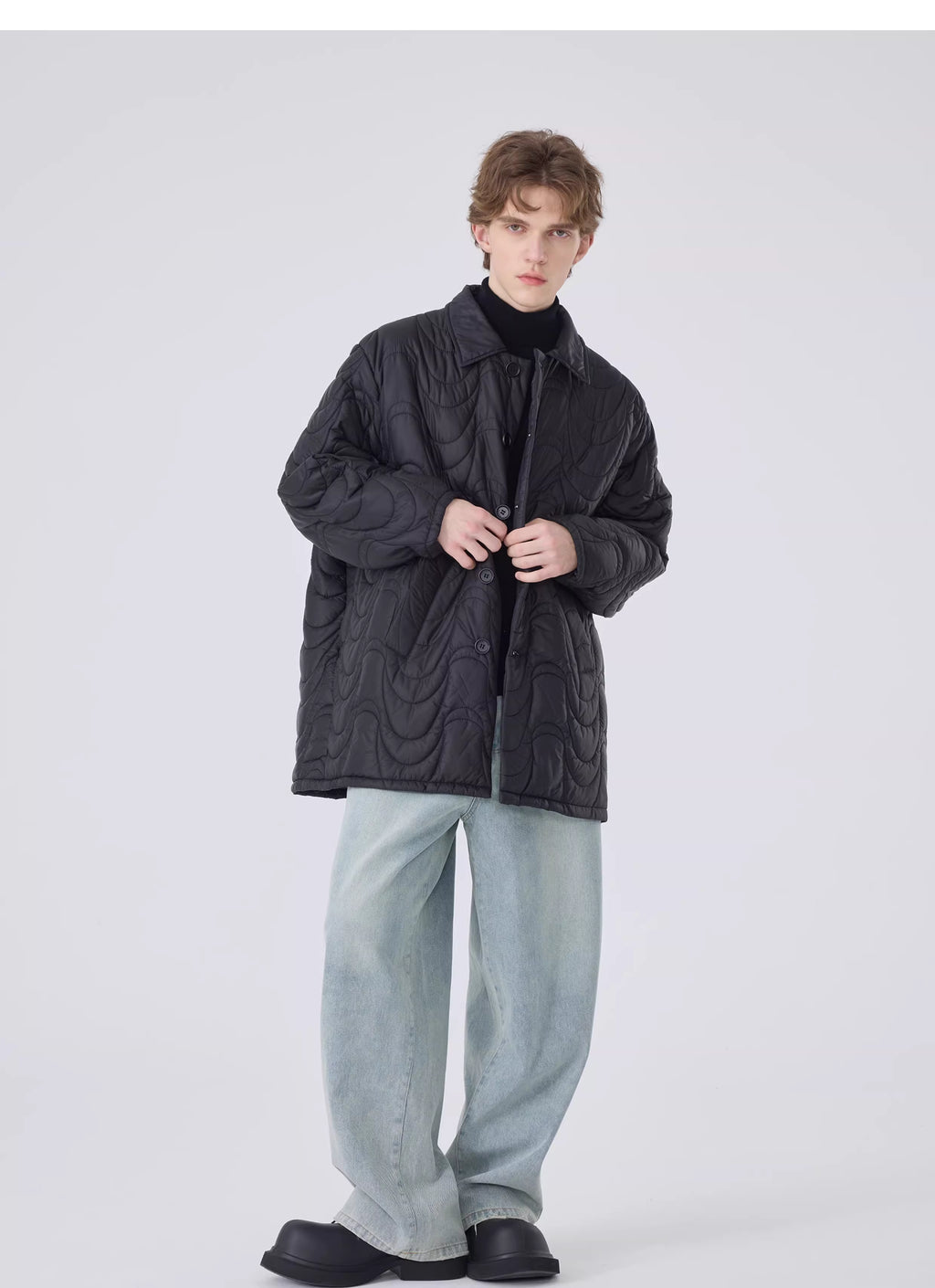 Obsidian Tide Quilted Parka