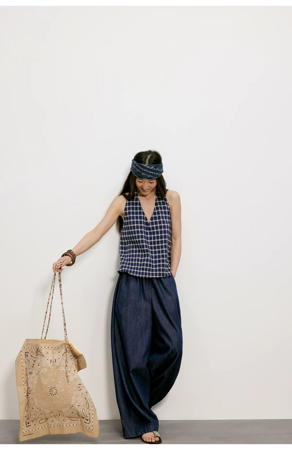Cloud Barrel Denim Trousers