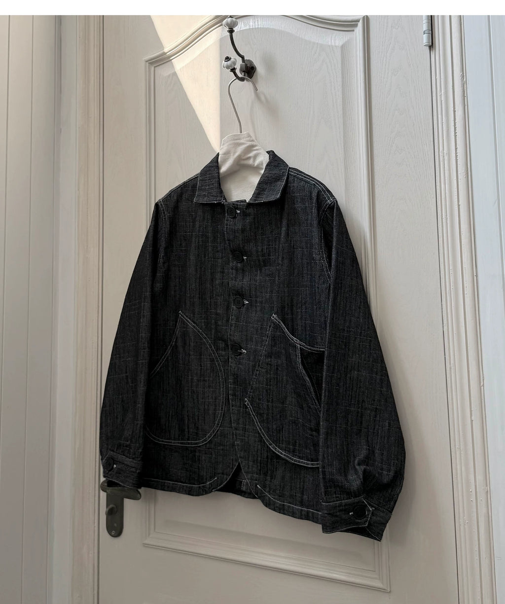 Petal Drift Button-Up Jacket