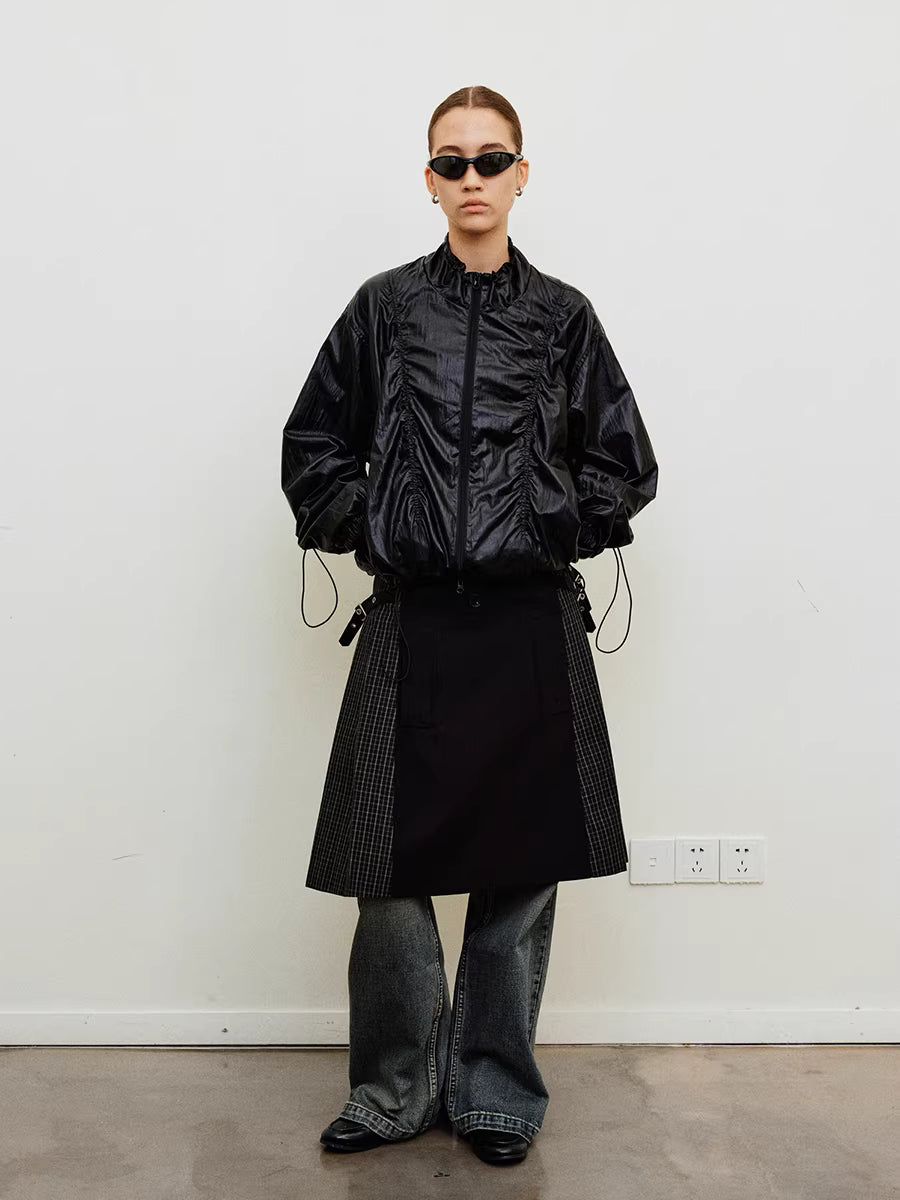 Kinetic Sheen Technical Shell Bomber Jacket