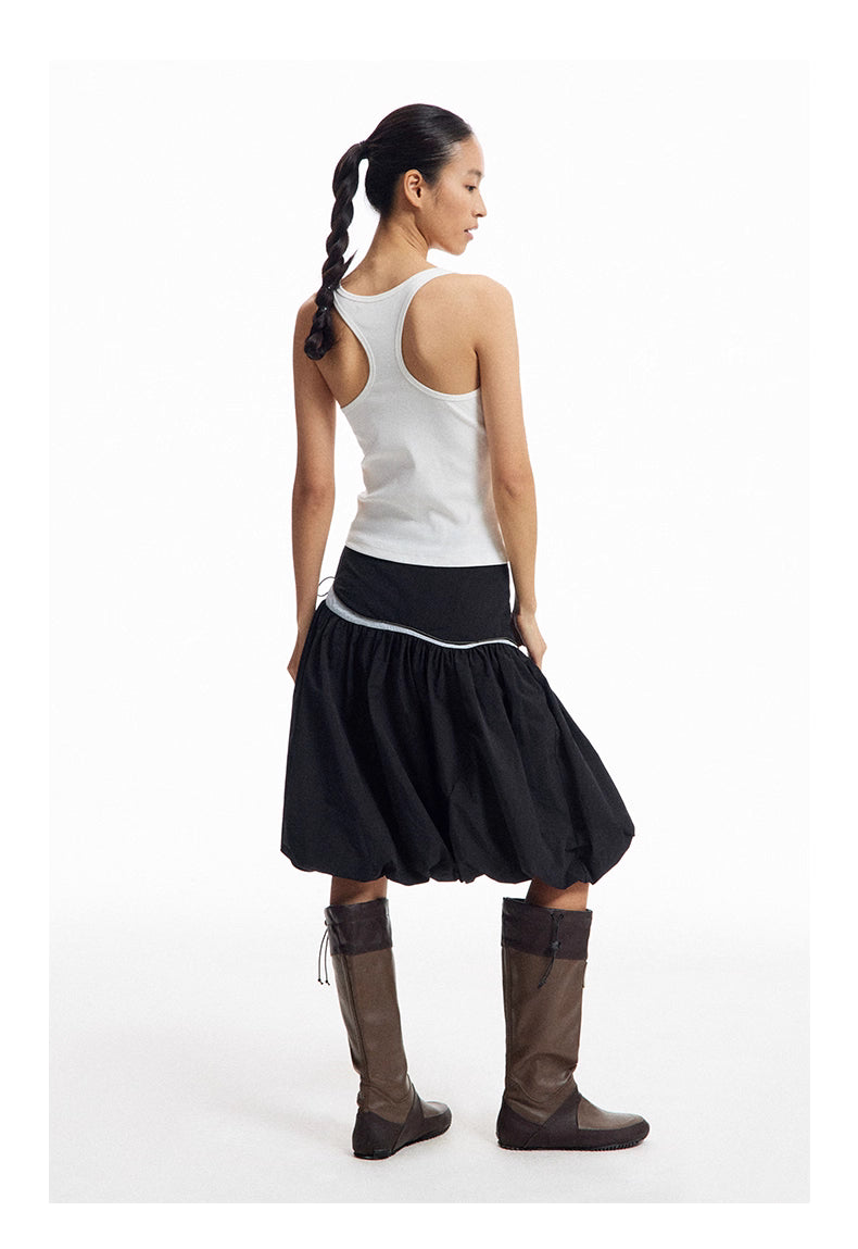 Bubble Skirt in Black Ink
