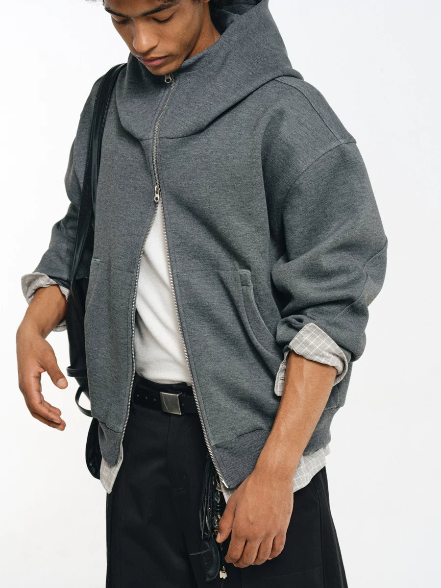 Detachable Plaid Layer Hoodie
