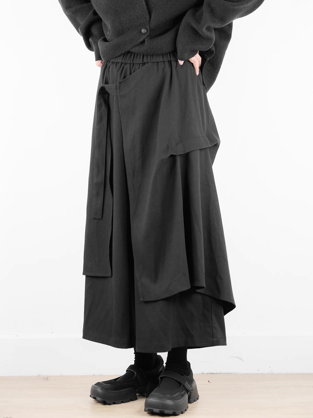 Deconstructed Drape Trouser Skirt