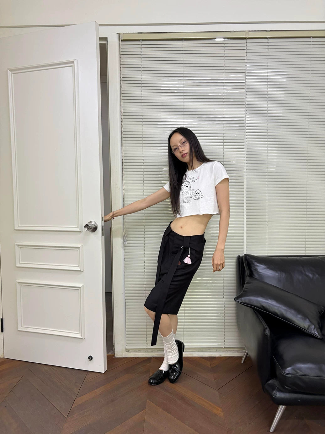 Soft Utility Wool Blend Suit Shorts