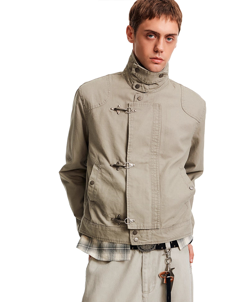 Fireman Clasp Collar Jacket