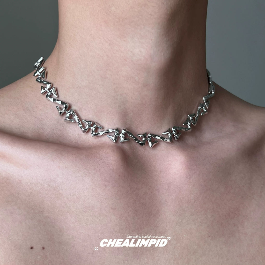 Fractured Link Chain Necklace