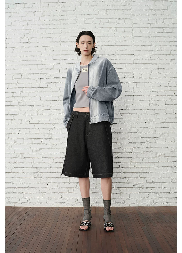 Concrete Gradient Bomber Jacket