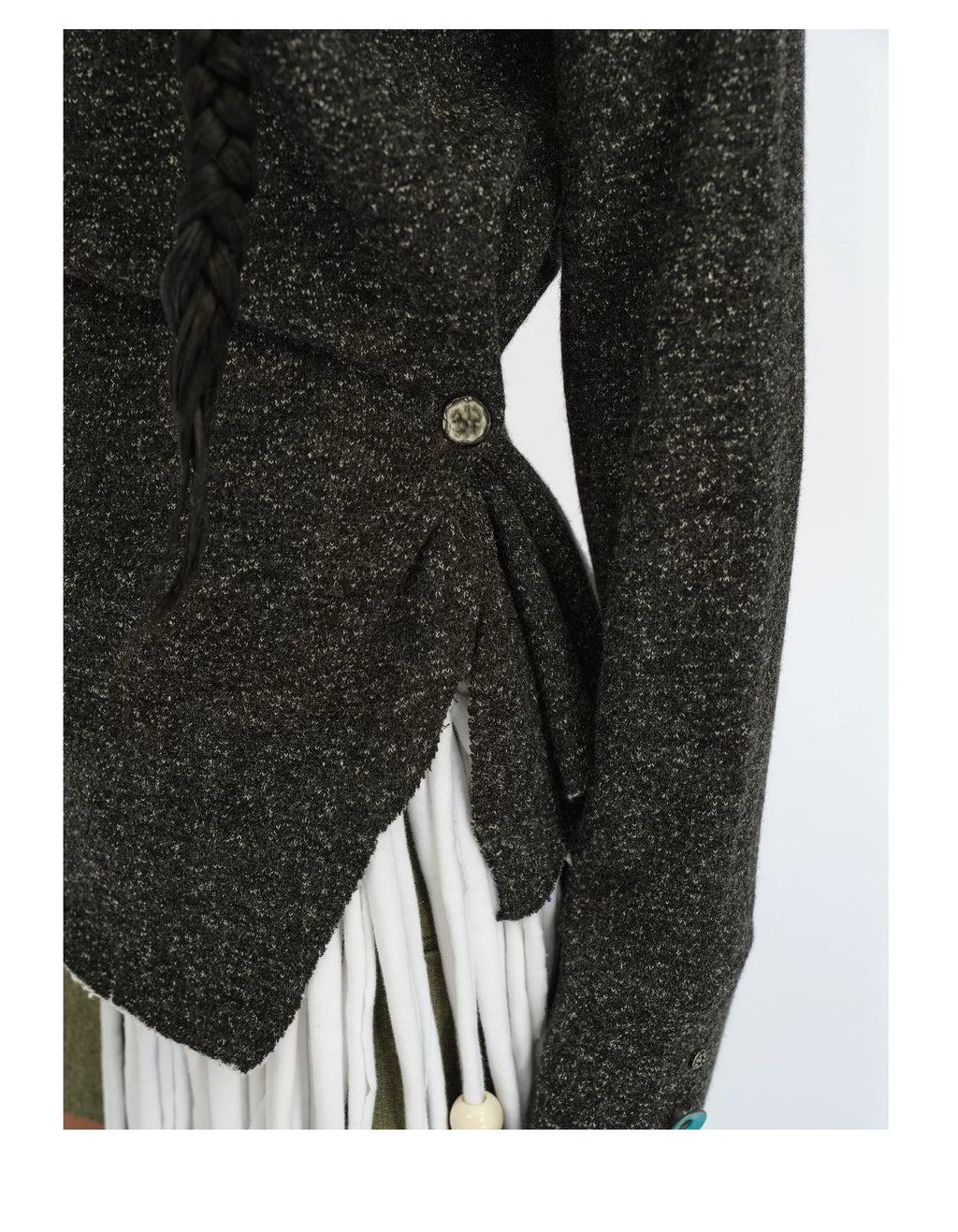 Gathered Waist Cowlform Hoodie