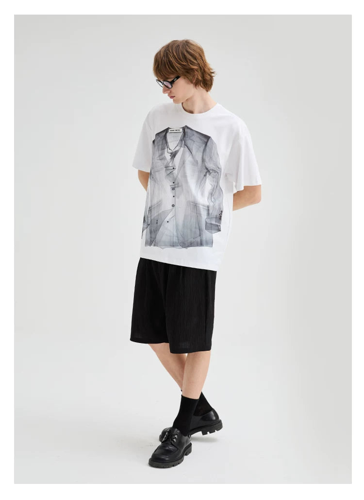 Trompe L’Oeil Print Tee