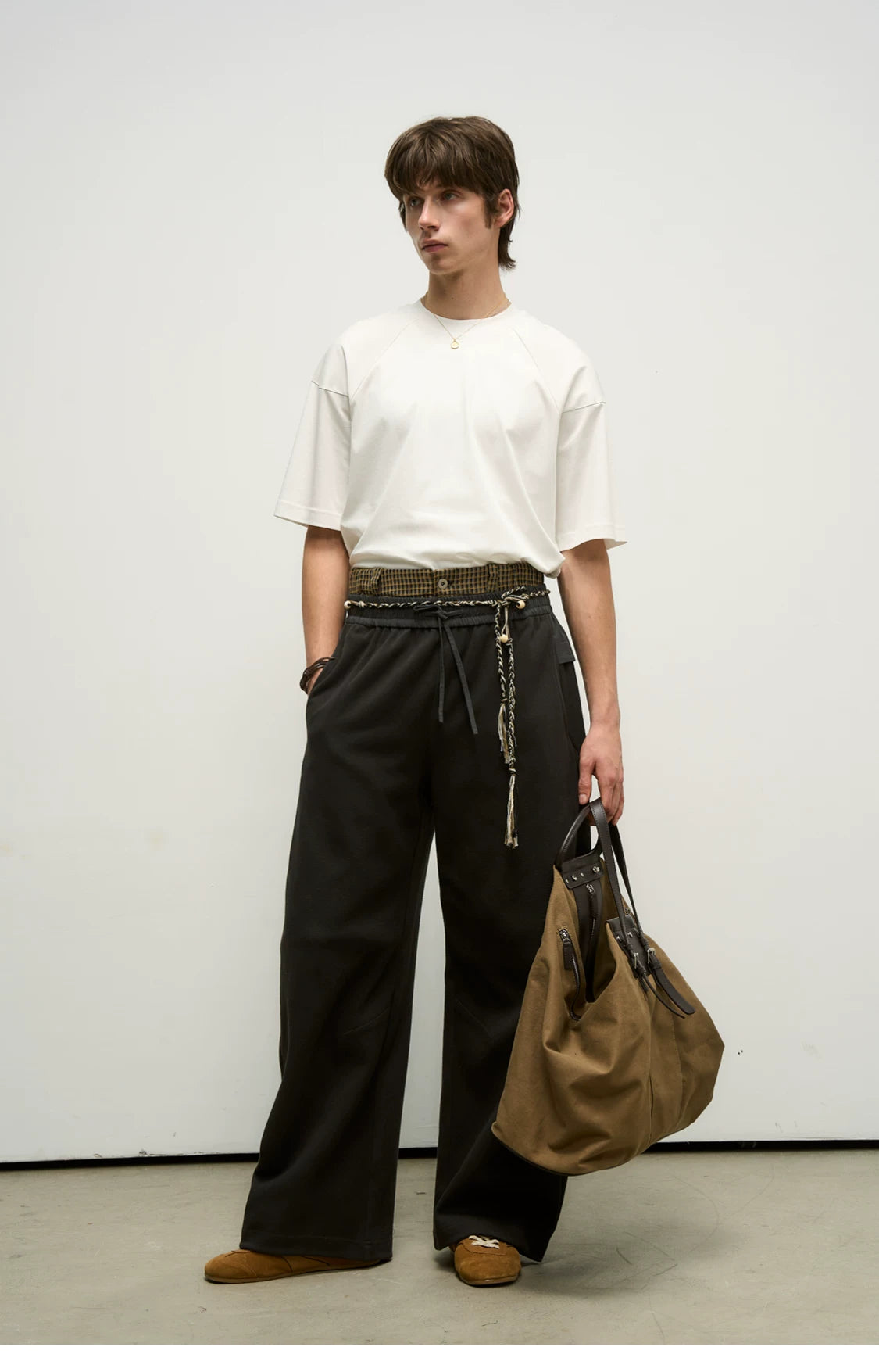 Hybrid Reconstructed Wide-Leg Sweatpants