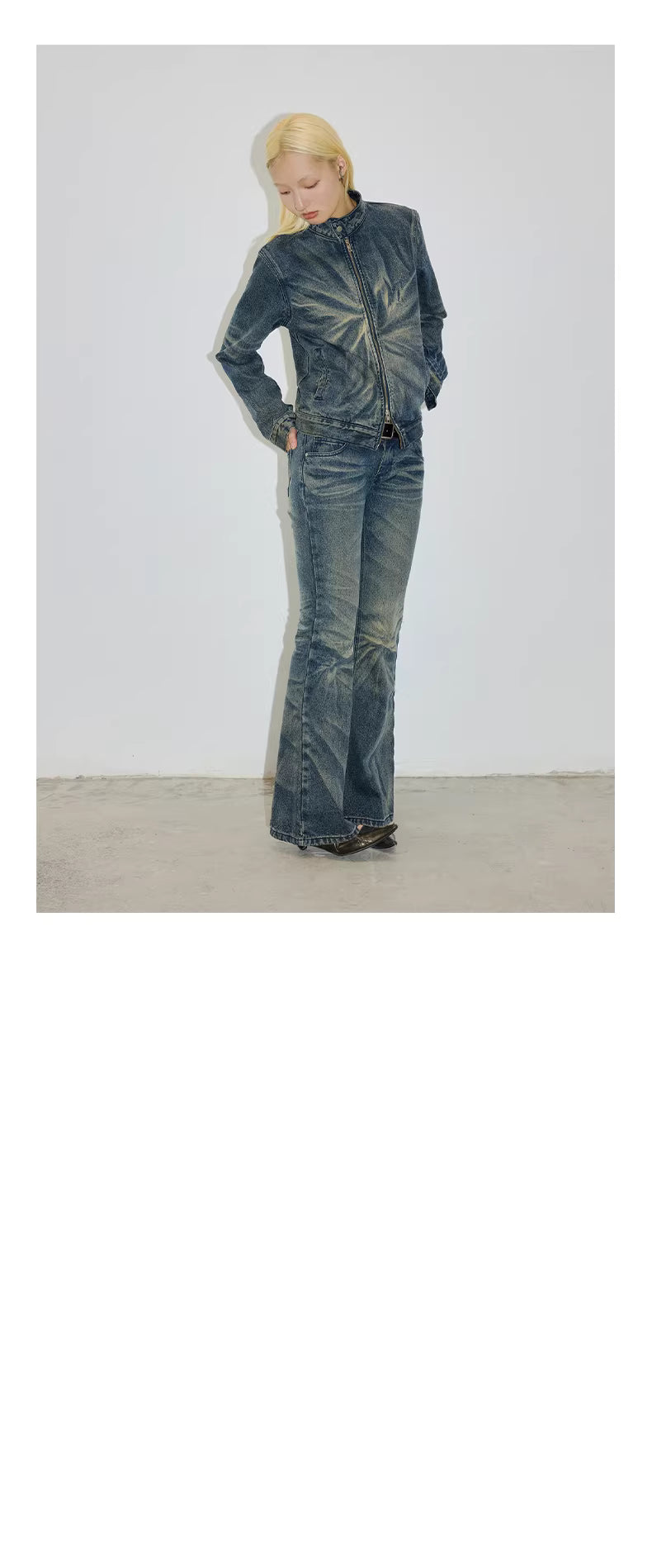 Indigo Star Wash Demin Jacket