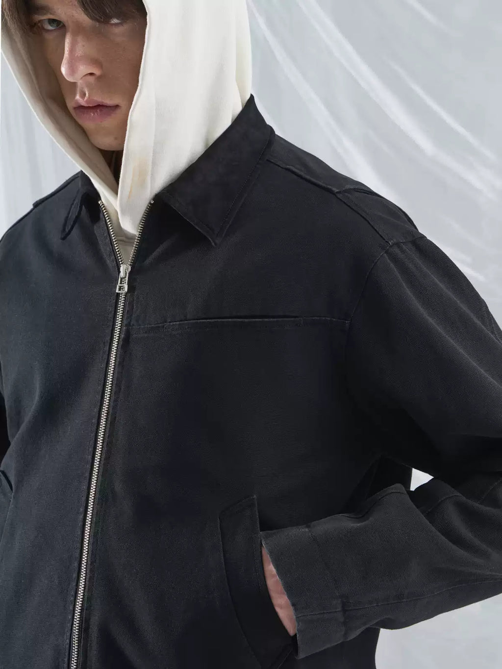 Washed Canvas Work Jacket