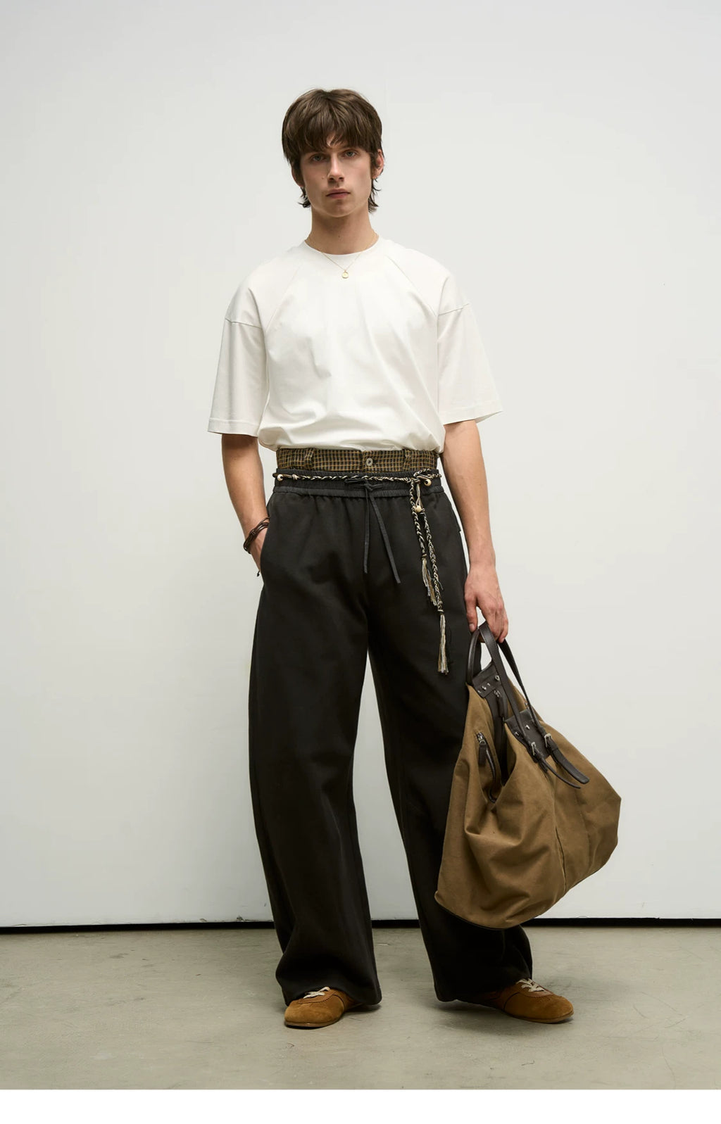 Hybrid Reconstructed Wide-Leg Sweatpants