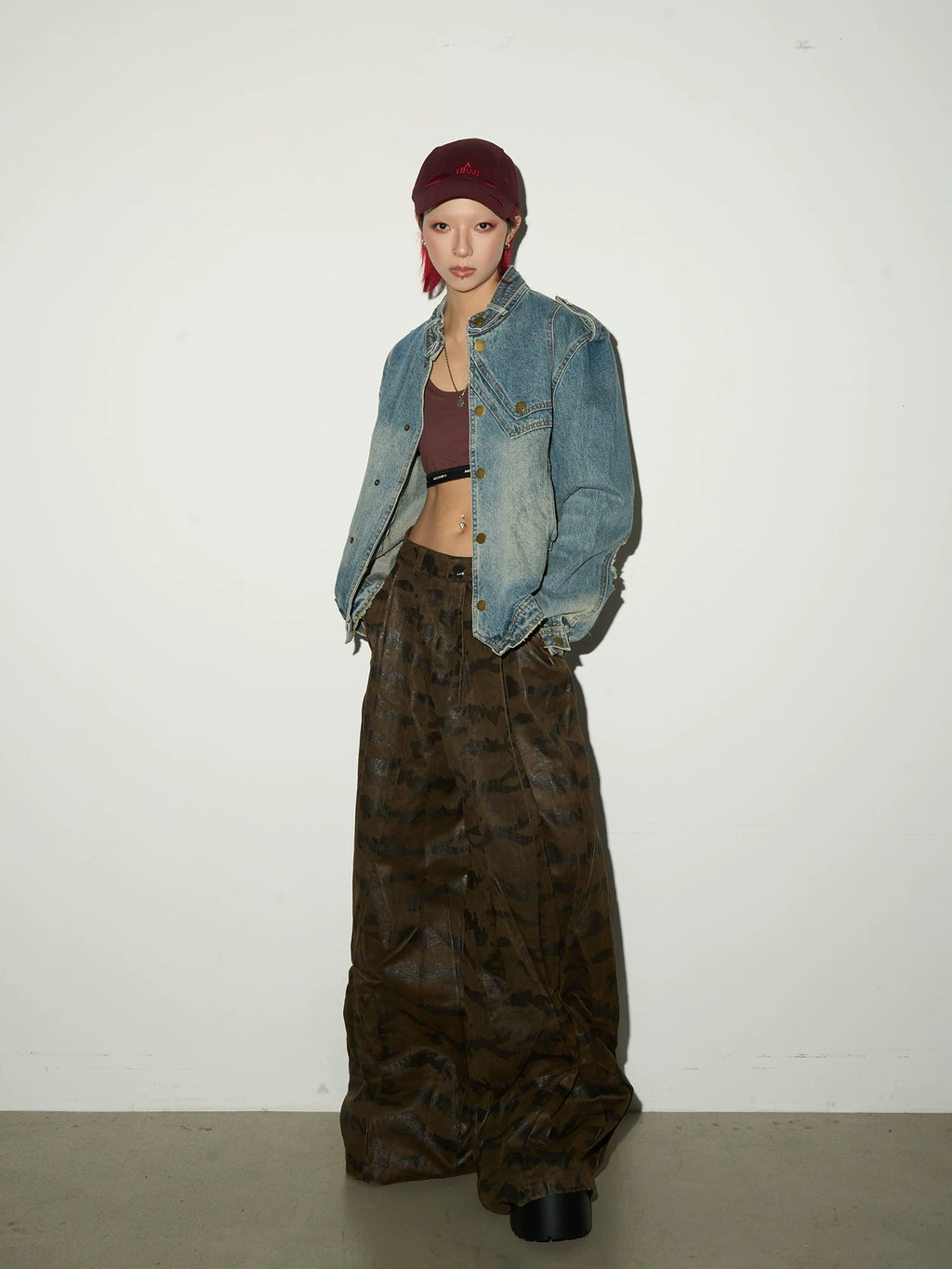 Skewed Epaulette Denim Jacket