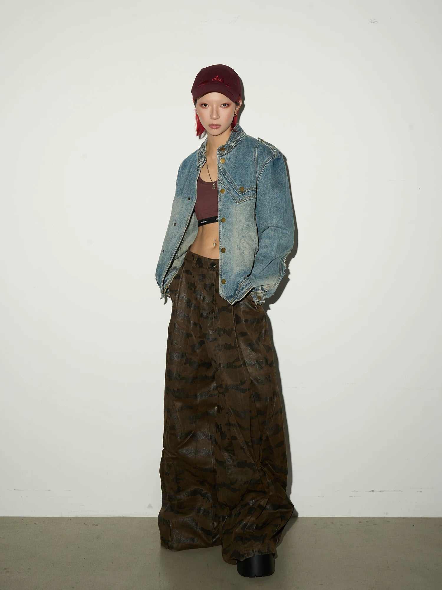Skewed Epaulette Denim Jacket