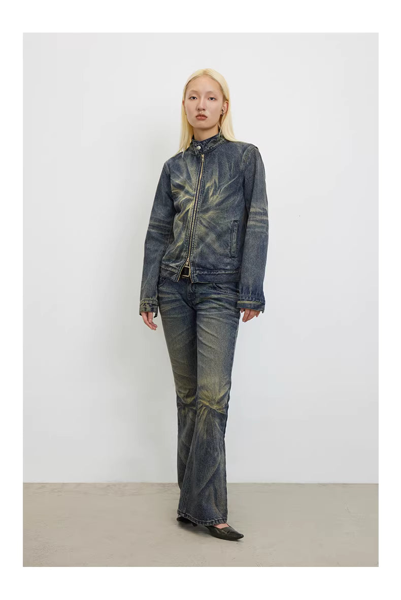 Indigo Star Wash Demin Jacket