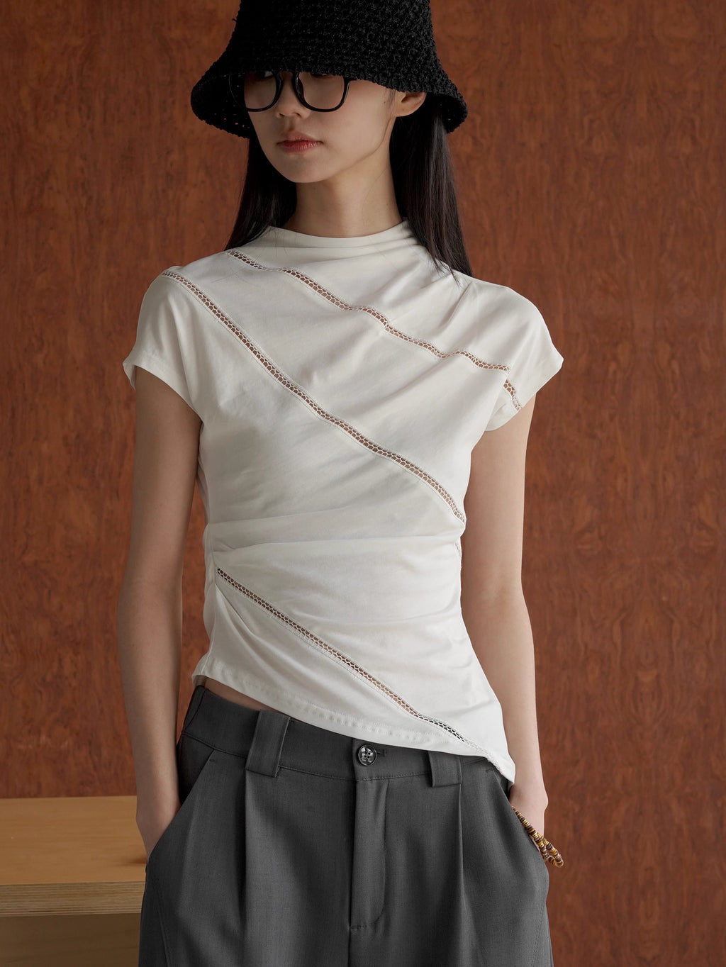 Asymmetrical Drape Top