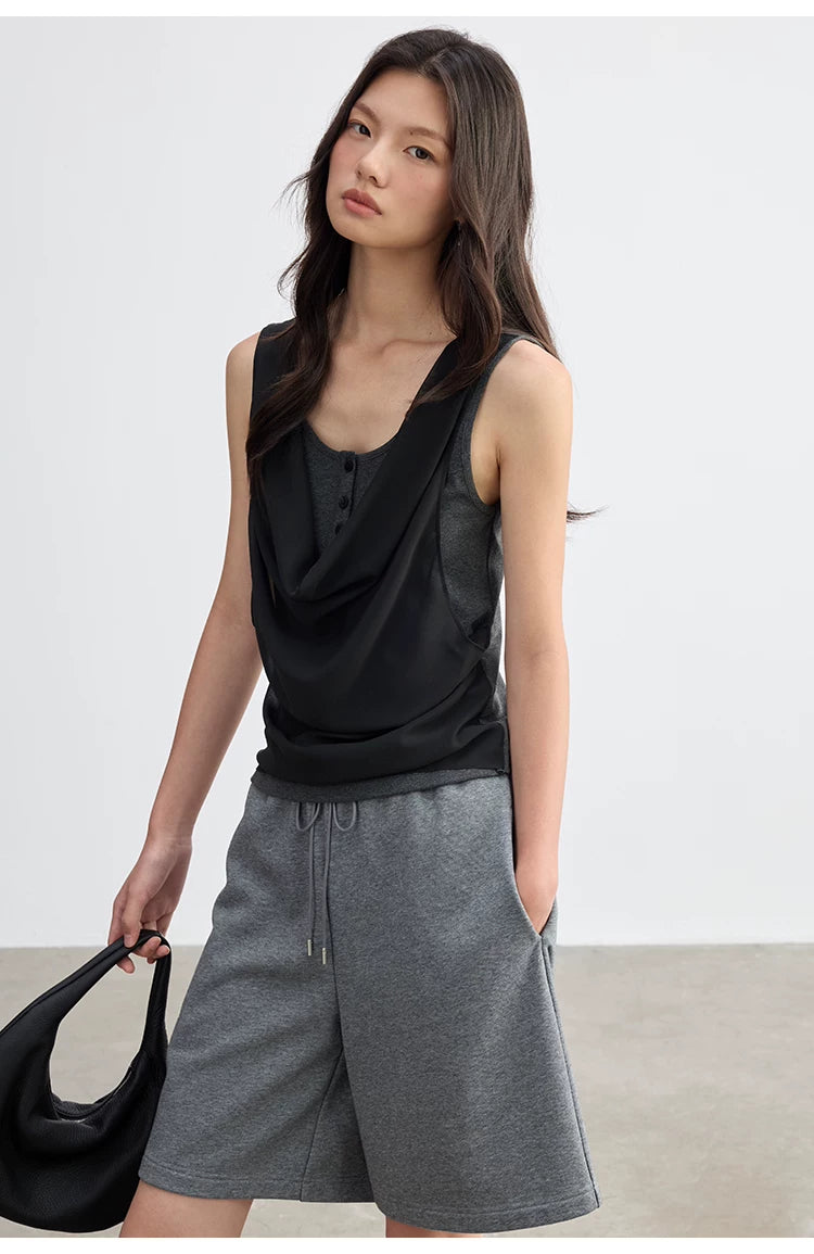 Cascade Drape Layered Tank