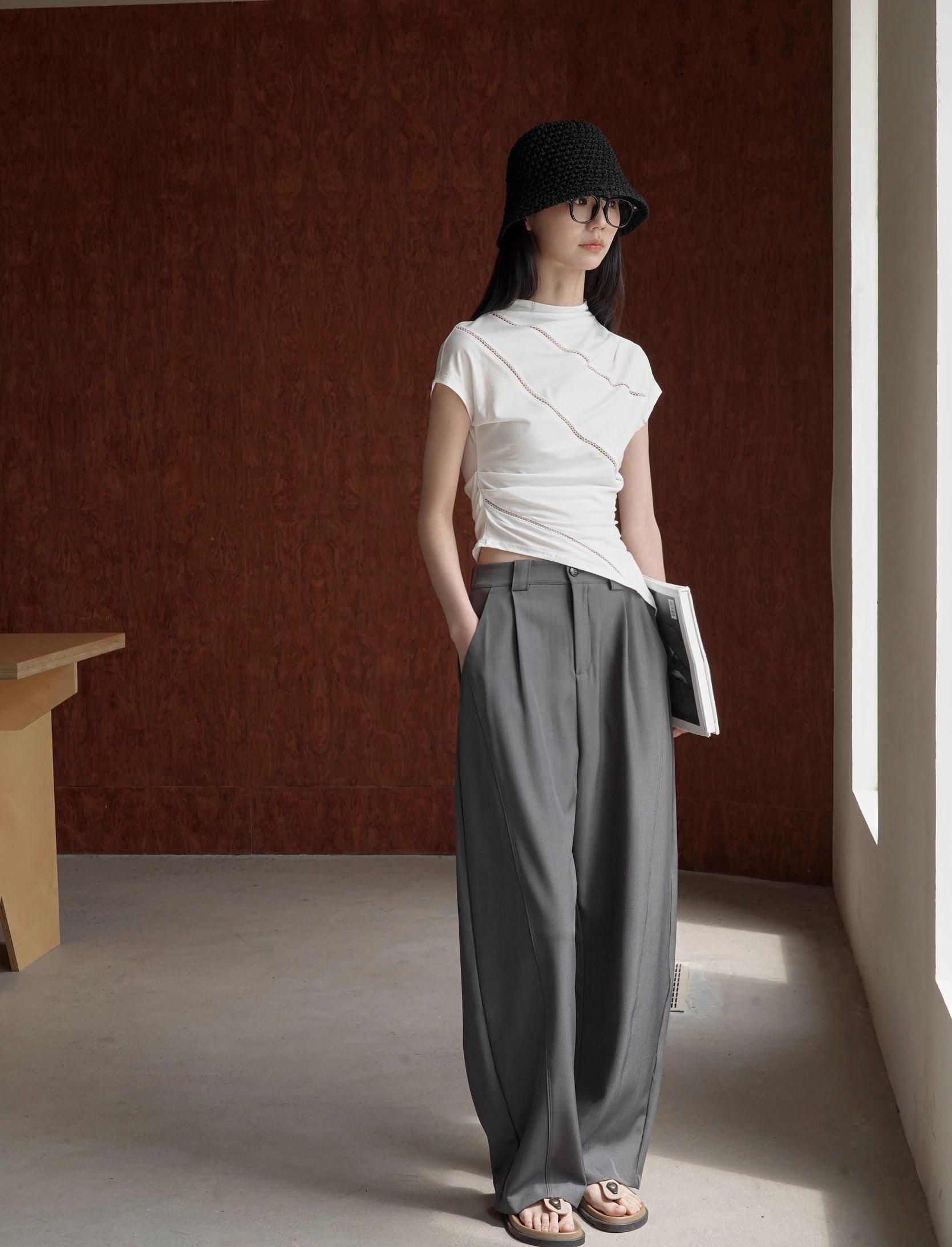 Asymmetrical Drape Top