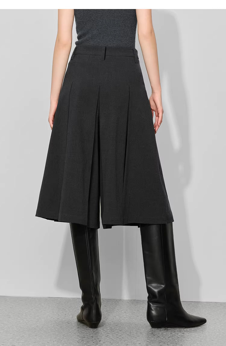 A-Line Pleated Culottes