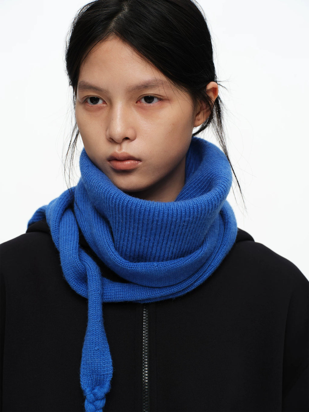 Cobalt Braided Scarf