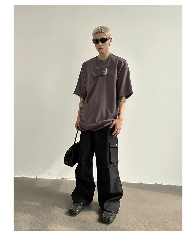 Spine-Pleat Hardware Industrial Tee