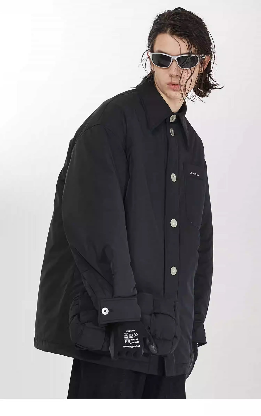 Strobe-Line Staggered Blouson Jacket