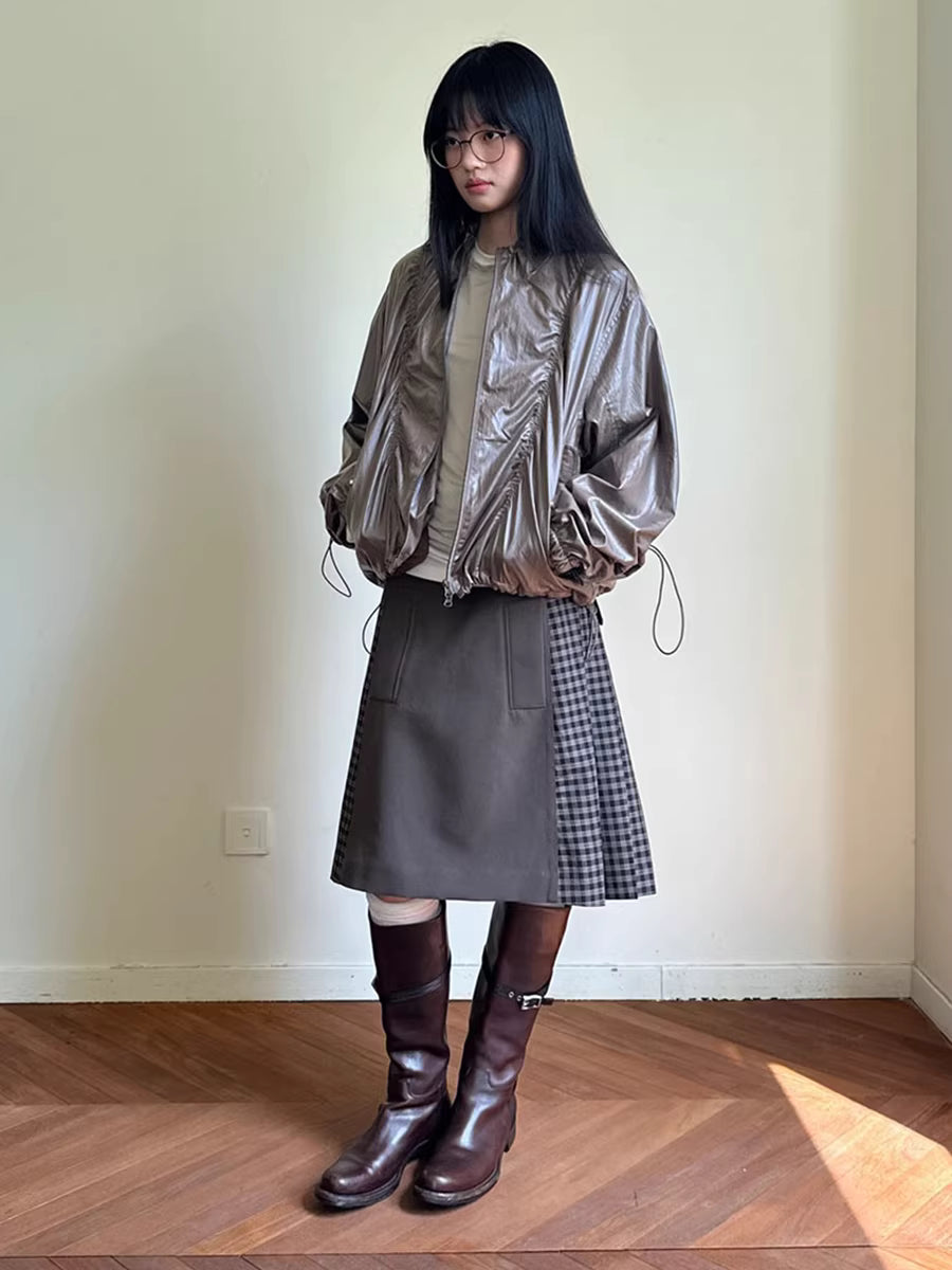 Kinetic Sheen Technical Shell Bomber Jacket