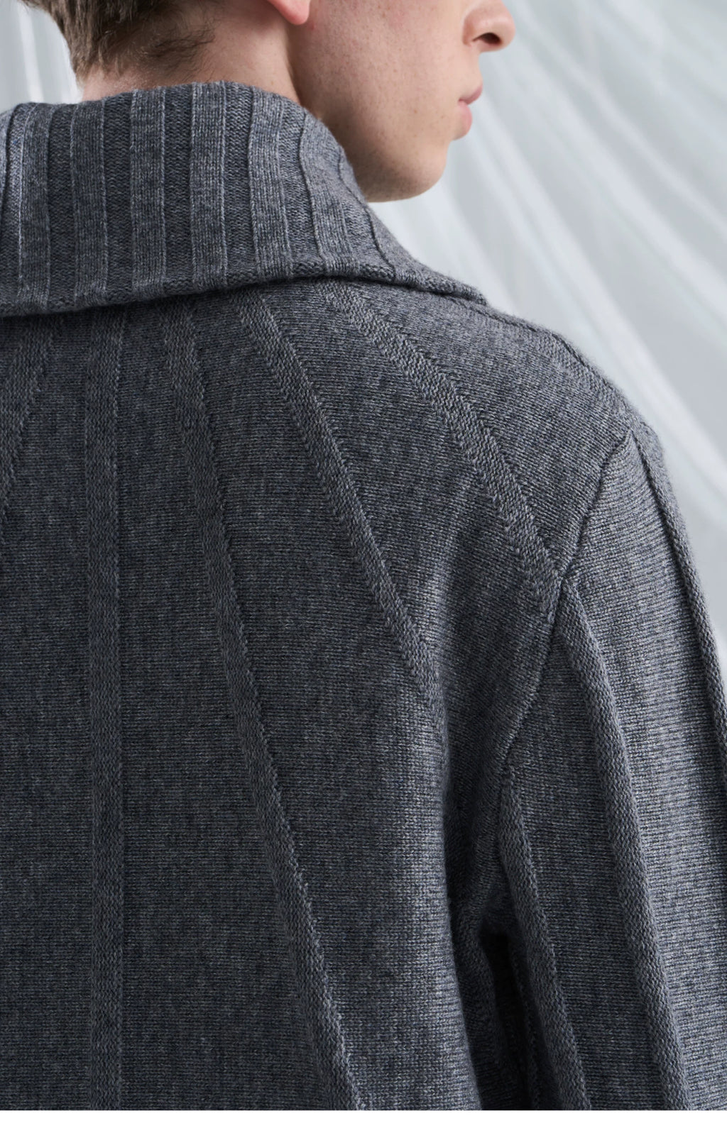 Schema Rib Knit Cardigan