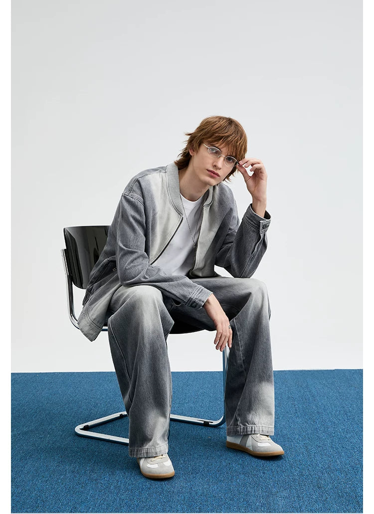 Concrete Gradient Bomber Jacket