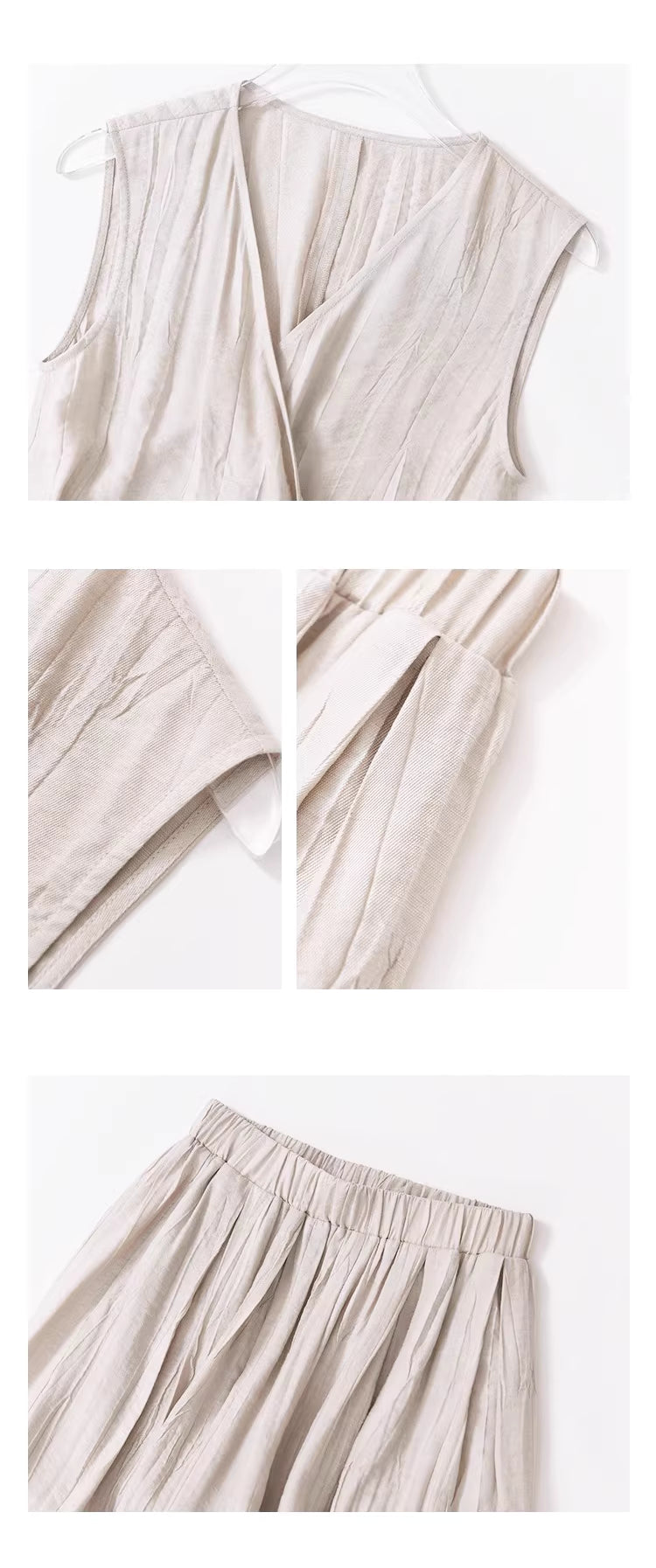 Crinkle-Plissé Wrap Ensemble