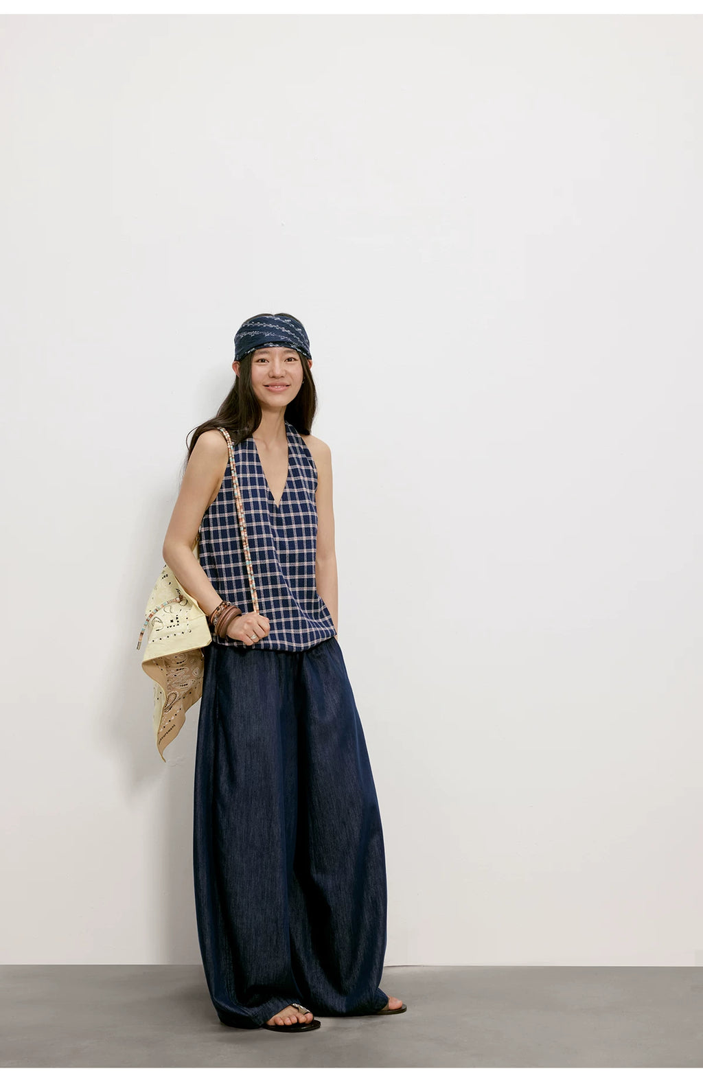 Cloud Barrel Denim Trousers