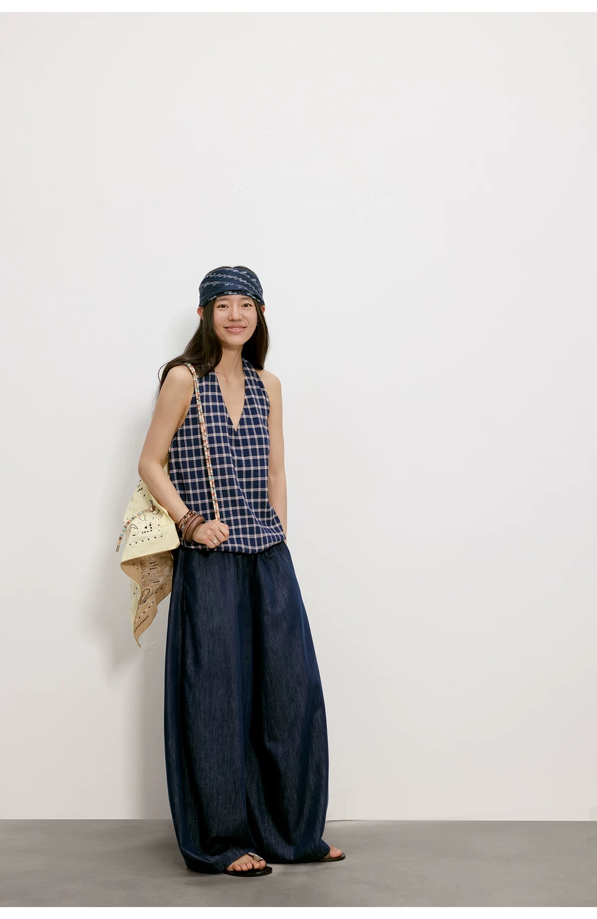 Cloud Barrel Denim Trousers