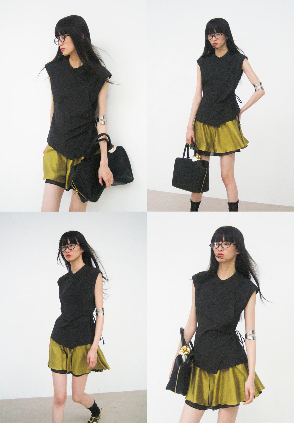 Asymmetric Wrap Sleeveless Top