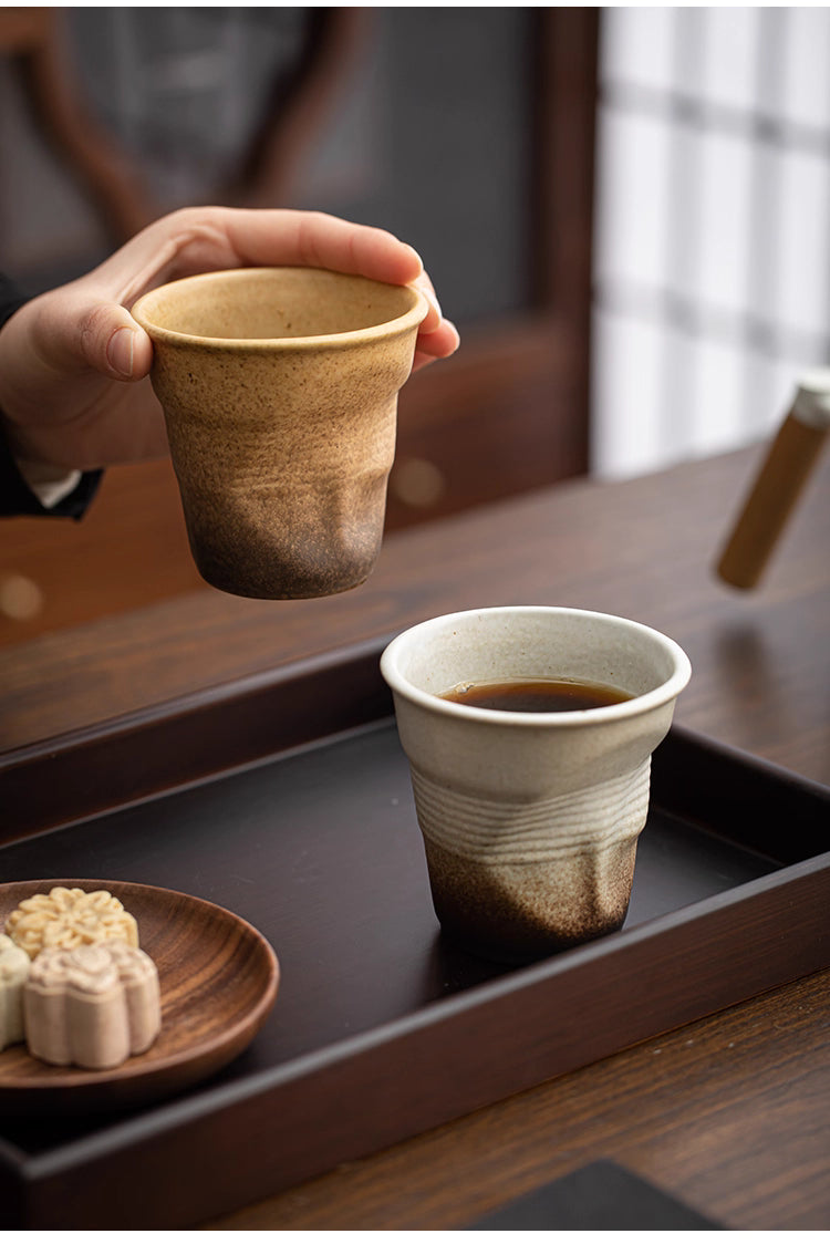 Crumpled Ceramic Tumbler