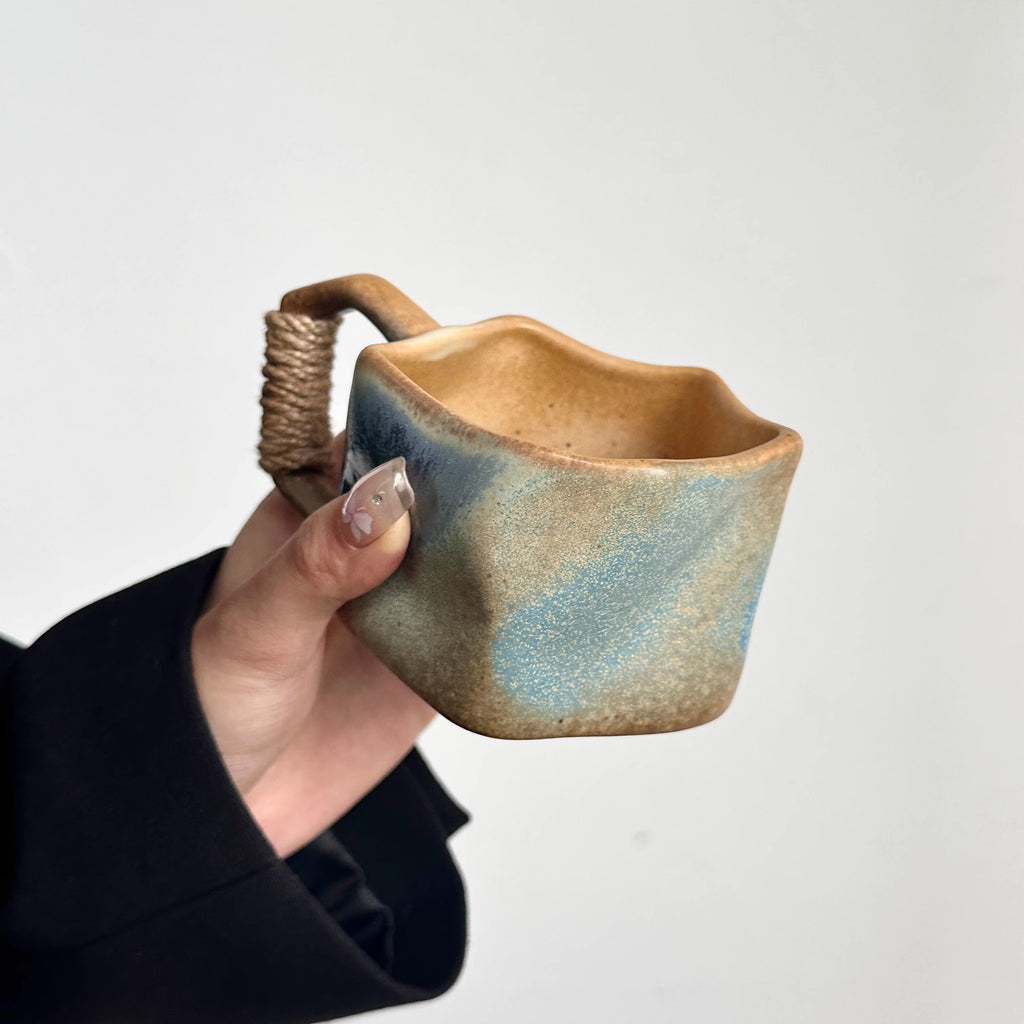 Sculptural Glazed Mug