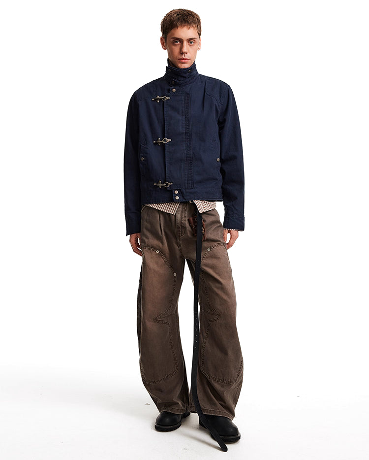 Fireman Clasp Collar Jacket